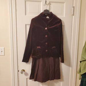 Girl's Burgundy Suit NWOT